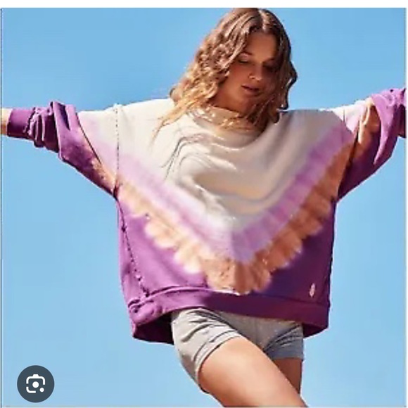 Free People Movement Metti Ombré Crewneck Seeatshirt - Picture 2 of 5